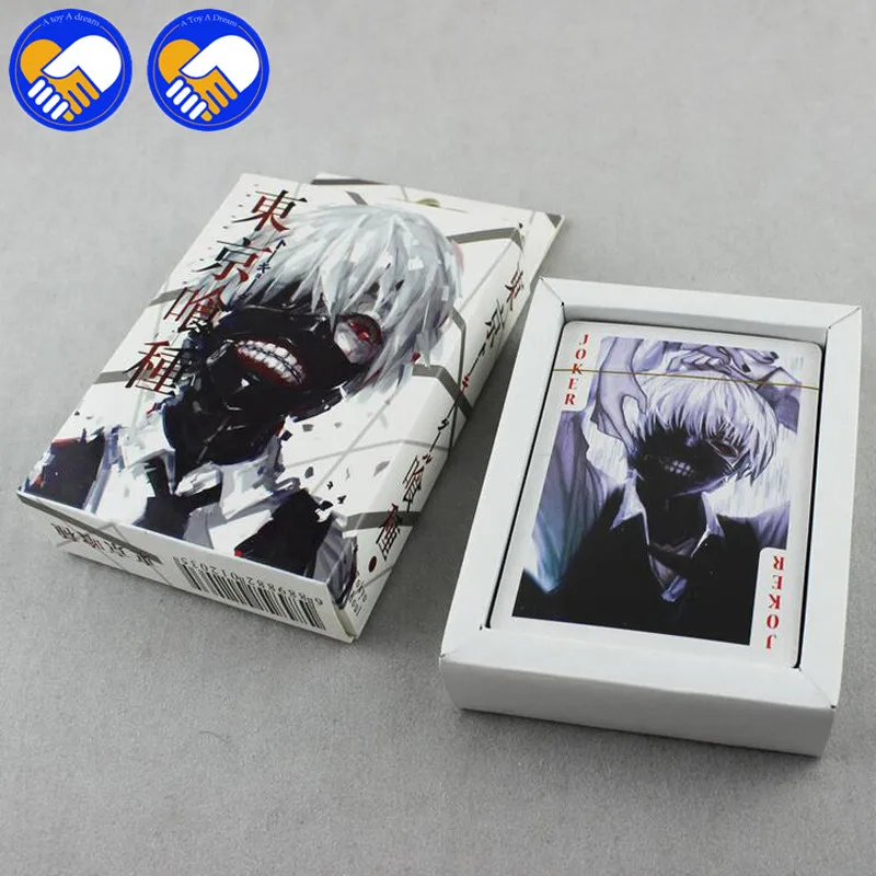 

NEW 54 pcs Anime Tokyo Ghoul Conan Natsume Gintama Collection Playing Cards Cosplay Game Cards Toys Best Gifts for Kids