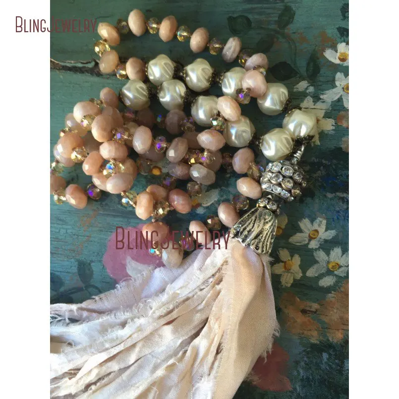 20180921-NM18280-shabby boho chic bohemian glam pink stone sari silk tassel necklace_1