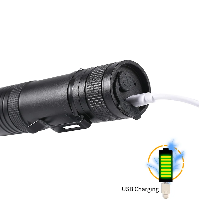 Сова usb фонарик p50 тактический фонарь масштабируемый аккумуляторная