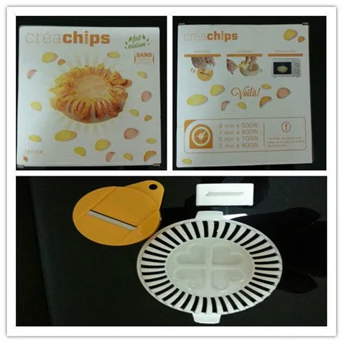 Creative Chips Happy Nibbles Microwave Chip Maker Gadget Craft Set  Microwave DIY Potato Crisp Chips Slicer Maker
