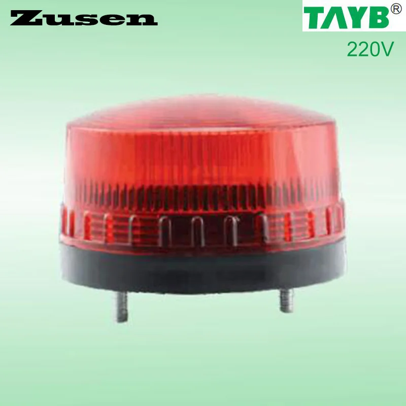 Zusen 3 цвета красный светодио дный TB35 220 В маячок охранной сигнализации сигнала Предупреждение свет светодио дный лампа маленькие мигающие