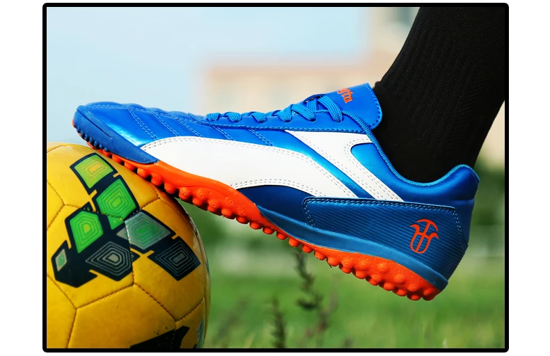 Новинка г. футбольная обувь для мальчиков FG Футбольные шиповки Детские тренировочные футбольные бутсы 33-44 Chaussure De Foot