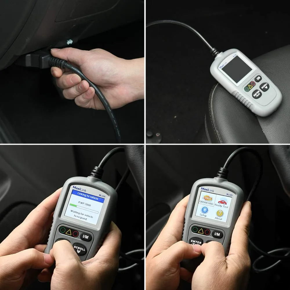 Autel MaxiLink ML329 считыватель кодов один клик I/M Readiness Профессиональный сканер ключ
