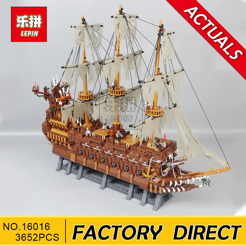 

Lepin Lepin 16016 3652Pcs MOC Movies Series The Flying the Netherlands Set Building Blocks Bricks Educational Toys Model Boys Gi