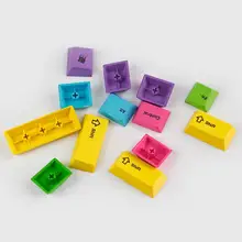 Pbt 13 клавиш rinbow колпачки сублимации для Игры Механическая клавиатура