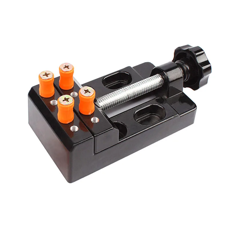  Newes Universal Mini Bench Vise Clamp Aluminum Alloy Walnut Nut Clip Jewelry Pincers Table Pliers C