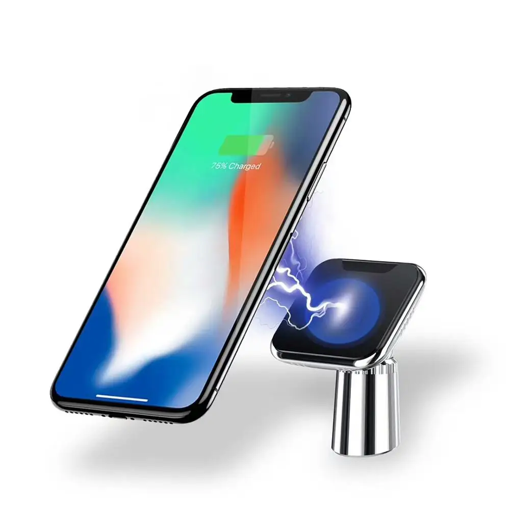 

ROCK Wireless Charger Car Mount 5W/7.5W/10W Fast Charging No need Magnetic Iron Gravity Nano Mobile Cell Phone Charger