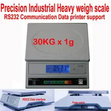 APTW418 прецизионные электронные весы масштаб 30 кг х 1 г RS232 принт промышленные весы цифровые кухонные весы