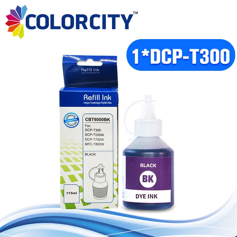 1pcs Black DCP T300 ink refill kit special dye ink for brother DCP T300