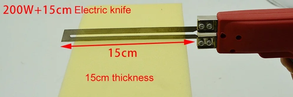 США/ЕС 220 В/110 в ручной Электрический нагревательный нож пенопласт электрическая пена тепло провода инструмент канаворезка лезвия различные комплект - Цвет: Straight  15cm us