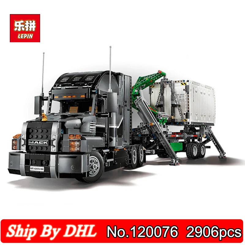 

Clone LegoINGs 42078 Technic Series The Mack Big Truck Set Building Kits Lepin 20076 2907Pcs Blocks Bricks Toys Kids Gift