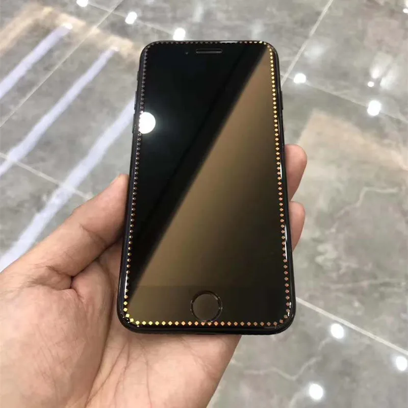 Plating Diamant gehärtetem glas für iphone 6 7 6s 8 plus XS max XR glas iphone 7 8 x glas auf iphon