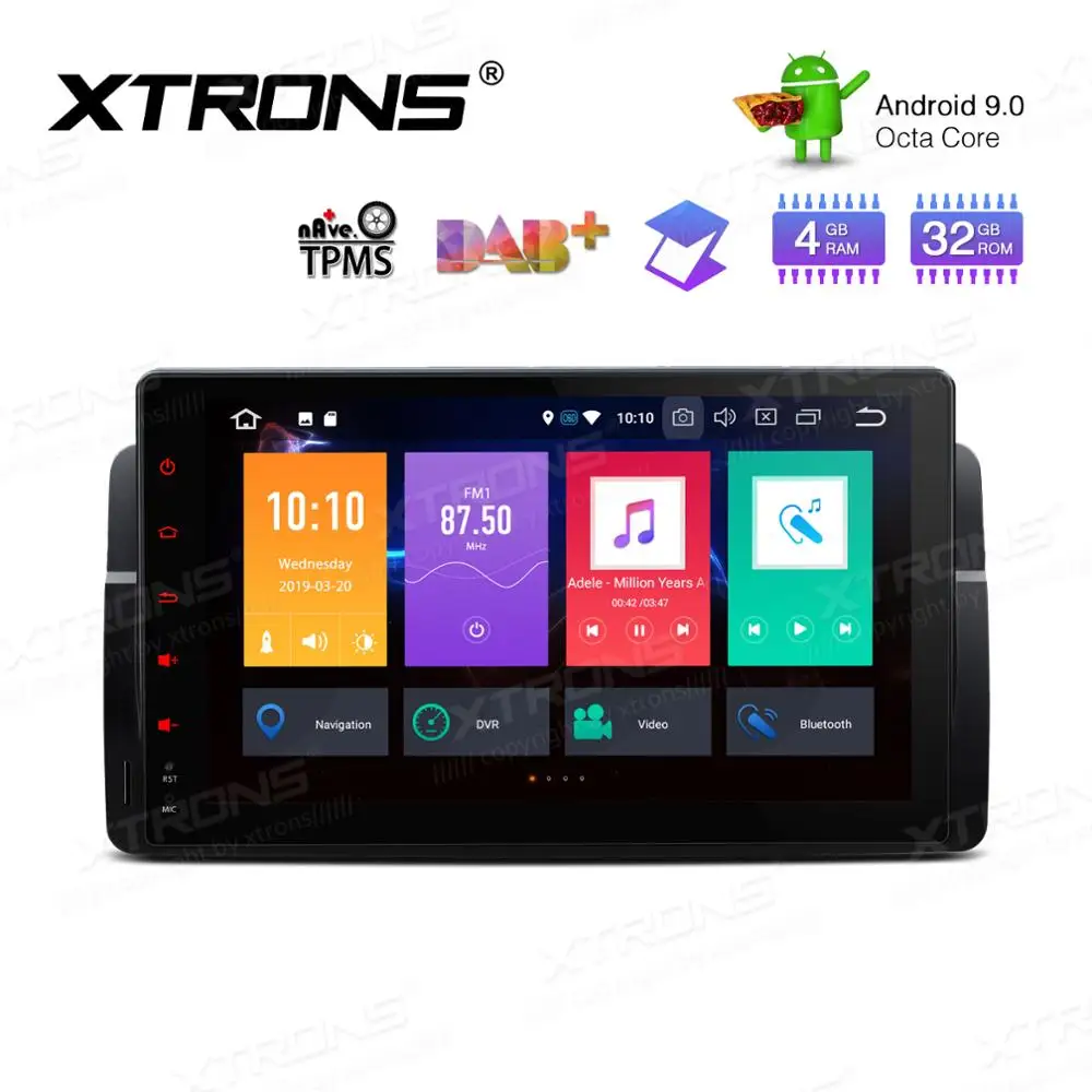 Android 9 0 Octa Cor &quotАвтомобильный мультимедийный навигатор GPS радио для BMW E46 1998 2006 и M3