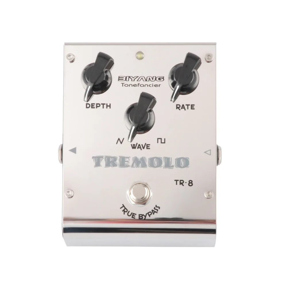 Biyang ToneFancier TR 8 электрогитара педаль эффекта баса аналоговый Tremolo 2 волновая форма