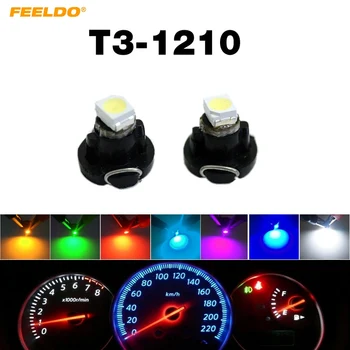

10X T3 LED 3528 1210 SMD Car Gauges Lights Auto Dashboard Instrument Light Dash Lamp Cluster Bulbs for Car DC12V 7Colors