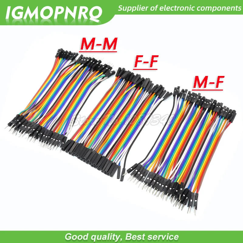 

120pcs 40PIN 10CM Dupont Line Male to Male + Female and Female to Female Jumper Dupont Wire Cable For Arduino DIY KIT GMOPNRQ