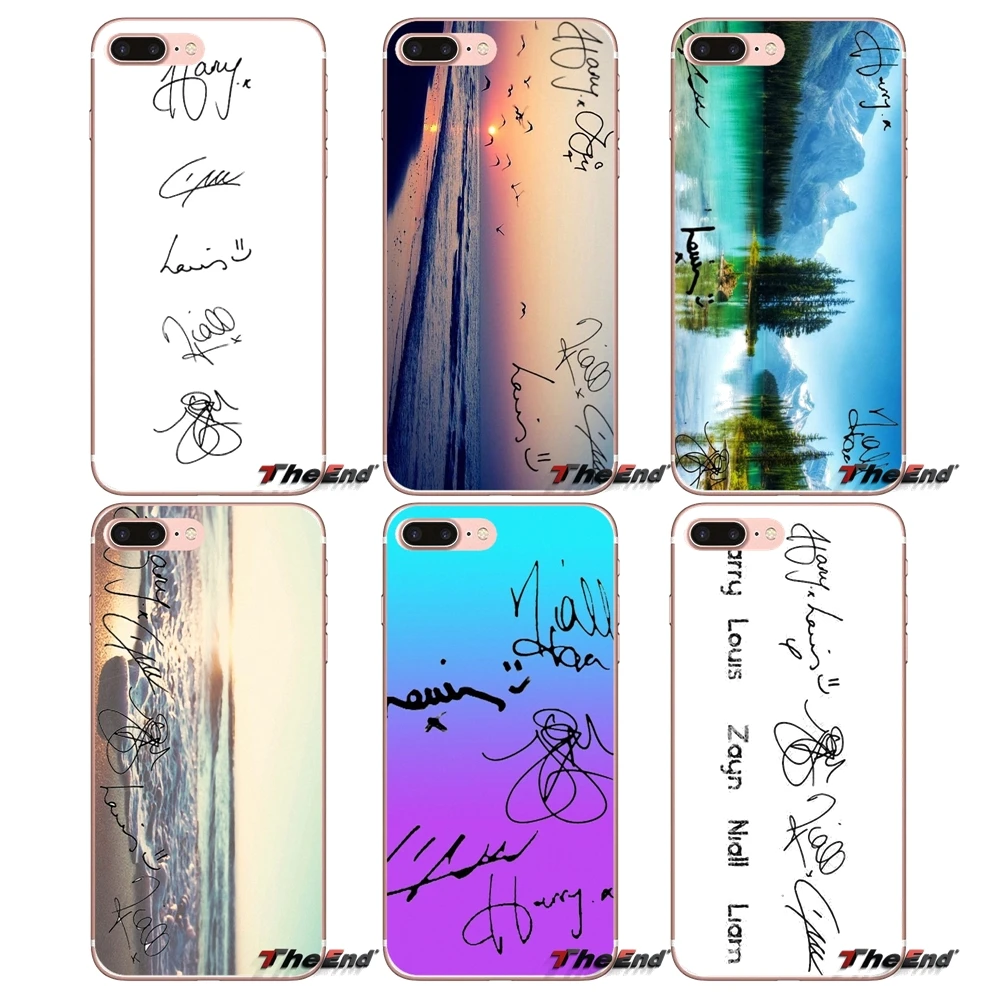 One Direction 1D Signature Art Print Case для HTC M7 M8 A9 M9 M10 E9 Plus Desire 630 530 626 628 816 820 Motorola G G2 G3|print case|case for