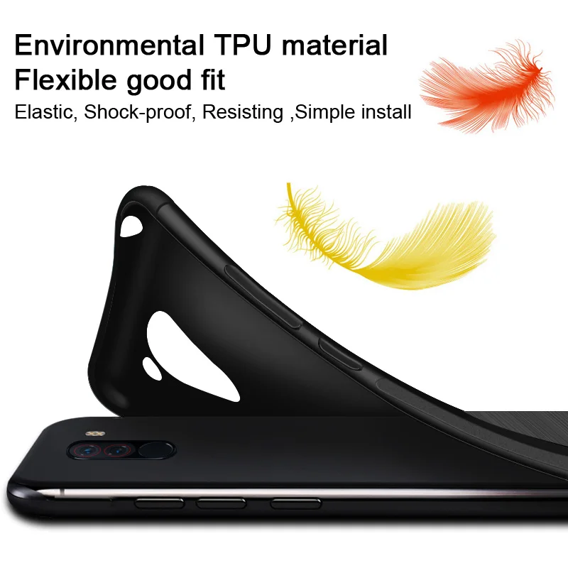 Imak Vega Carbon Fiber Texture Shockproof Airbag Case for Samsung Galaxy A60 TPU Cover Anti Skid Soft Case Imak Vega Carbon Fiber Texture Shockproof Airbag Case for Samsung Galaxy A60 TPU Cover Anti Skid Soft Case