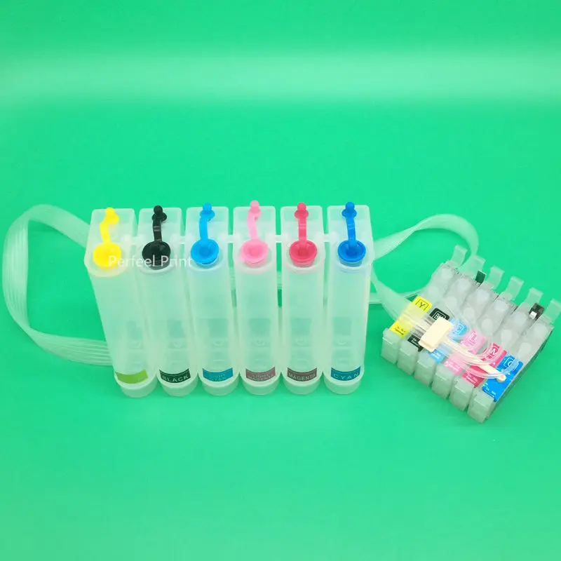 Continuous ink supply system 6 Color T0801-T0806 Empty CISS System With Reset Chip For Epson PX700W PX710W PX800FW PX810 PX650 PX50 PX660 PX720WD PX730WD