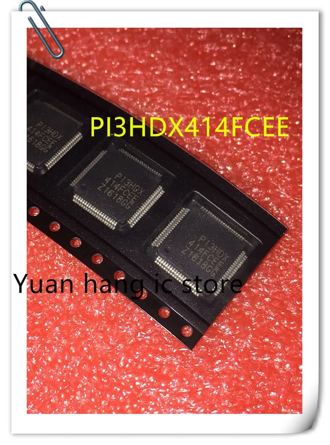 5pcs New original PI3HDX414FCEEX PI3HDX414 PI3HDX414FCEE PI3HDX 414FCEE  LQFP80 IC