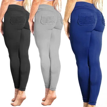 

JGS1996 Women High Waist Out Pocket Printed Yoga Leggings Tummy Control Workout Running leggings Stretch tight