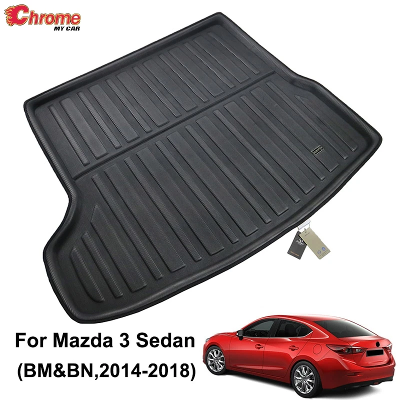 Для Mazda 3 Axela 2014 2015 2016 2017 2018 седан коврик для ботинок задний багажник лайнер