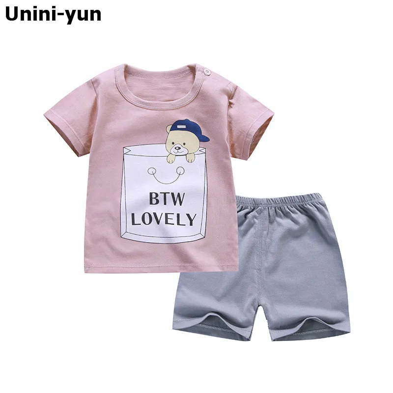 

baby boys summer clothes newborn children clothing sets for boy short sleeve shirts +pants cotton shorts suit boys clothes
