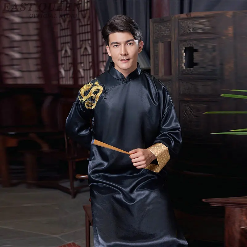 Традиционный китайский костюмы для мужчин мужской пальто Верхняя одежда oriental зима Тренч Одежда Тренч 2018 DD1143