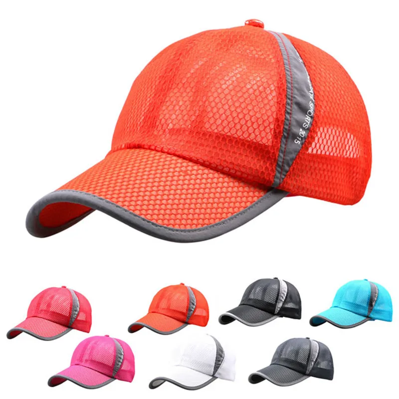 

2017 1PC Mesh Cotton Baseball Cap Snapback Caps Hip Hop Hats Unisex Black White golf cap for men women drop shipping JL31H