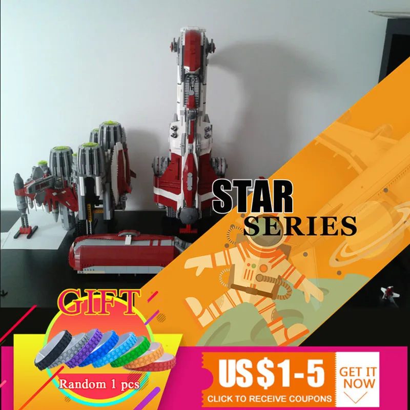 

05079 7956pcs Star Plan War Series Old Republic Escort The MOC Zenith Cruiser Set Building Blocks Bricks Kids Toys Gift