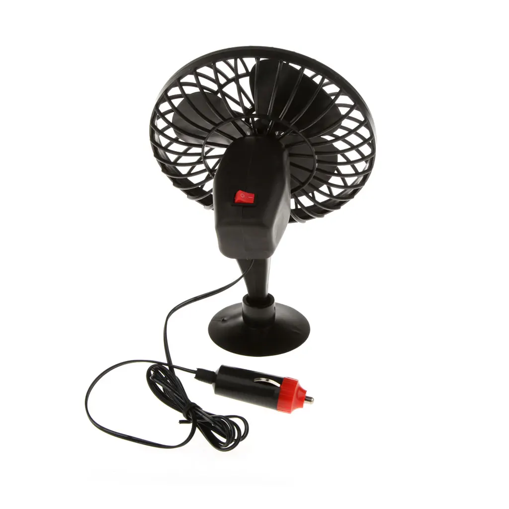 Mini Car Fan Cooling Charger 12V Powered Truck Vehicle Cool Air Fan Adsorption Summer Lightweight Mini Auto Fan