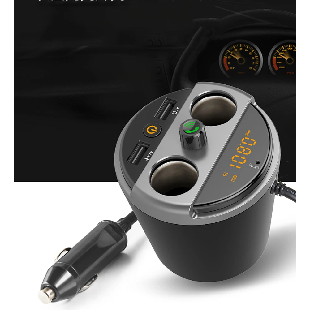 Автомобиль Bluetooth fm передатчик Кубок MP3 плеер Hands Free Car Kit подстаканник