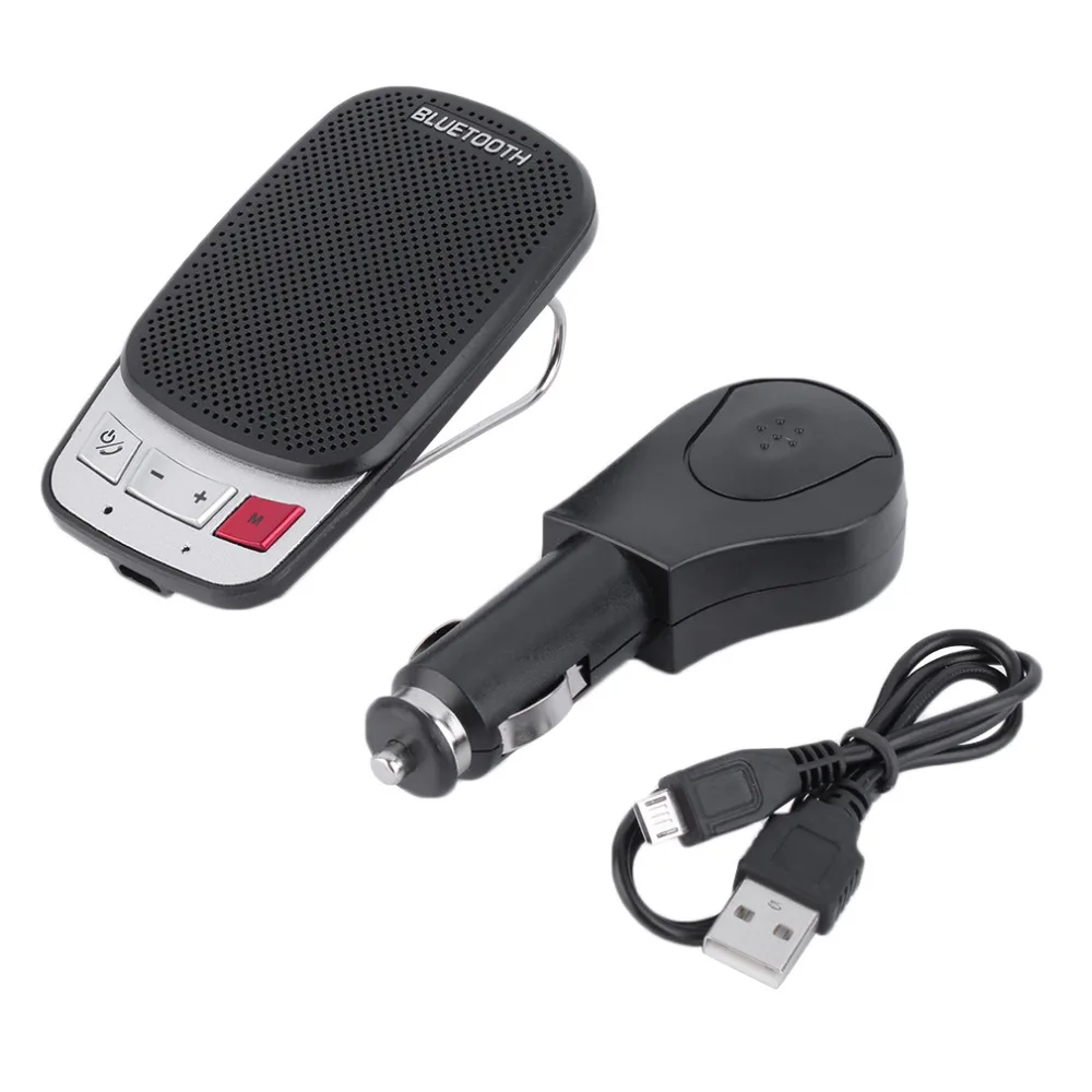 

Portable Multipoint Wireless Bluetooth Car Kit Handsfree Speakerphone Hands Free Car Bluetooth Handsfree Sun Visor Speaker Phone