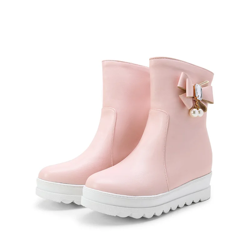 Winter in new product platform diamond bow boots female tide of 40 to 43, 181022
