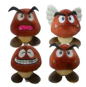 

4 Styles Super Mario Brothers Goomba Wing Mushroom 6" Soft Plush Doll
