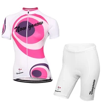 Женский хит розовый GO pro/гоночная команда Bike Pro велосипедные наборы/Джерси+ шорты дышащий 3D гелевый коврик jiashuo