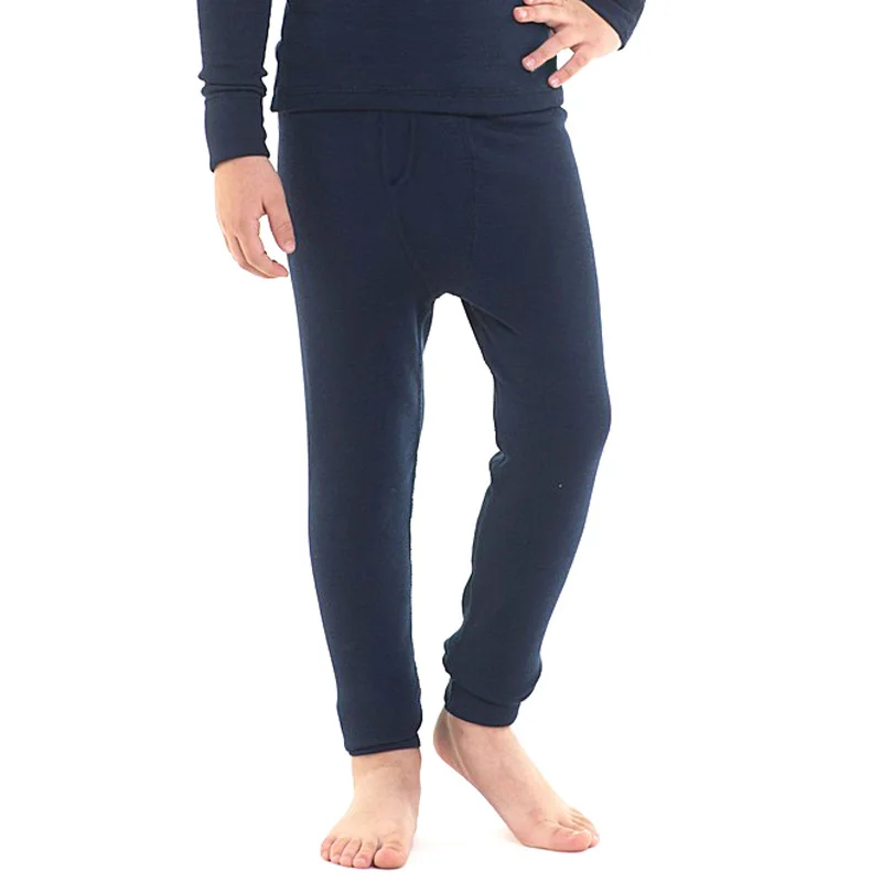 Kids Boys Warm Long Pants Children Full Length Regular High Waisted