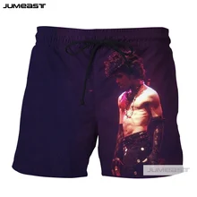 Jumeast, 3D принт принца Роджерса Нельсона, короткие штаны, крутые, для мужчин/женщин, свободные, размер, шорты, американские музыканты, новинка, пляжные шорты
