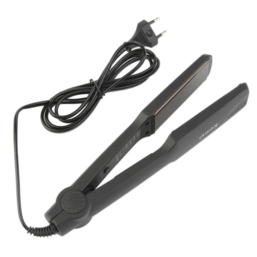 

Kemei Ceramic Hair Straighteners Flat Hair Styling Tools Professional Curler Curling Straightening Irons Styler EU Plug 35W