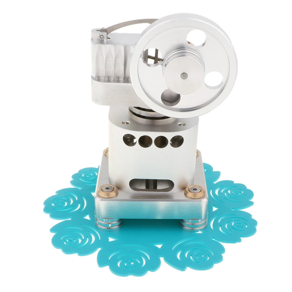 

Vertical Flywheel Stirling Engine Model Steam Heat Power Motor Generator Internal Combustion Physical Science Kits
