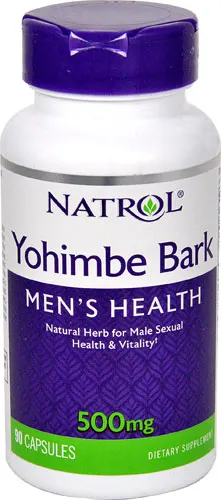 Natrol Yohimbe Bark- 500 мг-90 капсул - Цвет: Yohimbe Bark