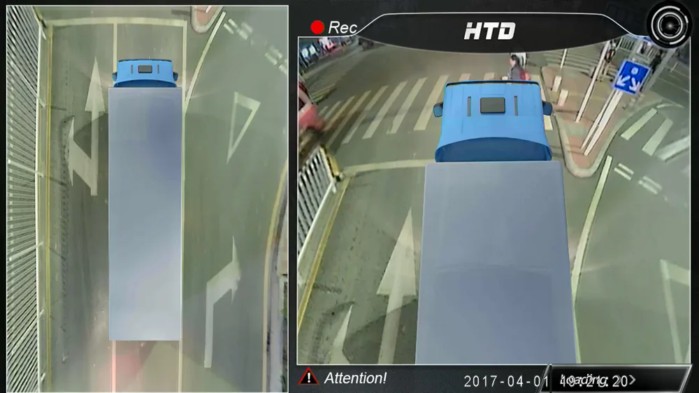 Sistema de Visão Sistema de Apoio Gravador de Condução Surround de 360 Ônibus Caminhão Graus Panorâmica 4-ch Dvr 1080 p hd 3d 15 apoio 4-CH DVR HD 1080 P Gravador de condução