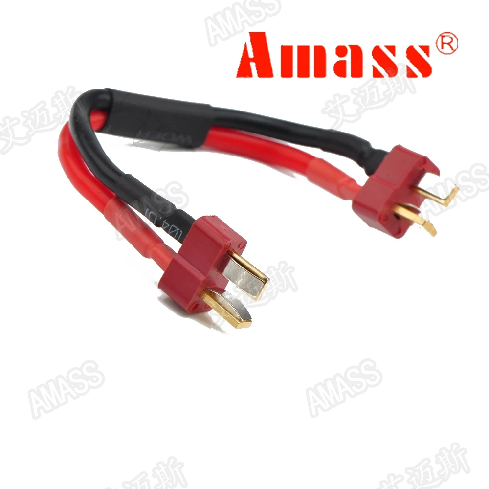 

Amass T insert extension line extremely soft 14AWG silica gel line Male To Female Male to Male length 10cm