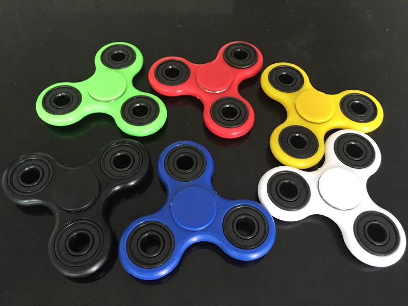 12stylesTri Spinner Fidget Toy Plastic EDC Hand Spinner For Autism And ADHD Hand Spinner EDC Sensory