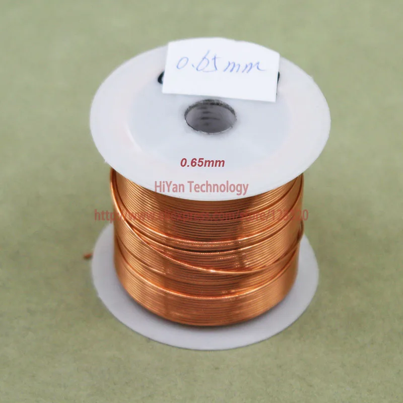 

(100Grams/lot) Polyurethane Enameled Copper Wire Diameter 0.65MM Varnished Copper Wires QA-1/155 2UEW Transformer Wire Jumper