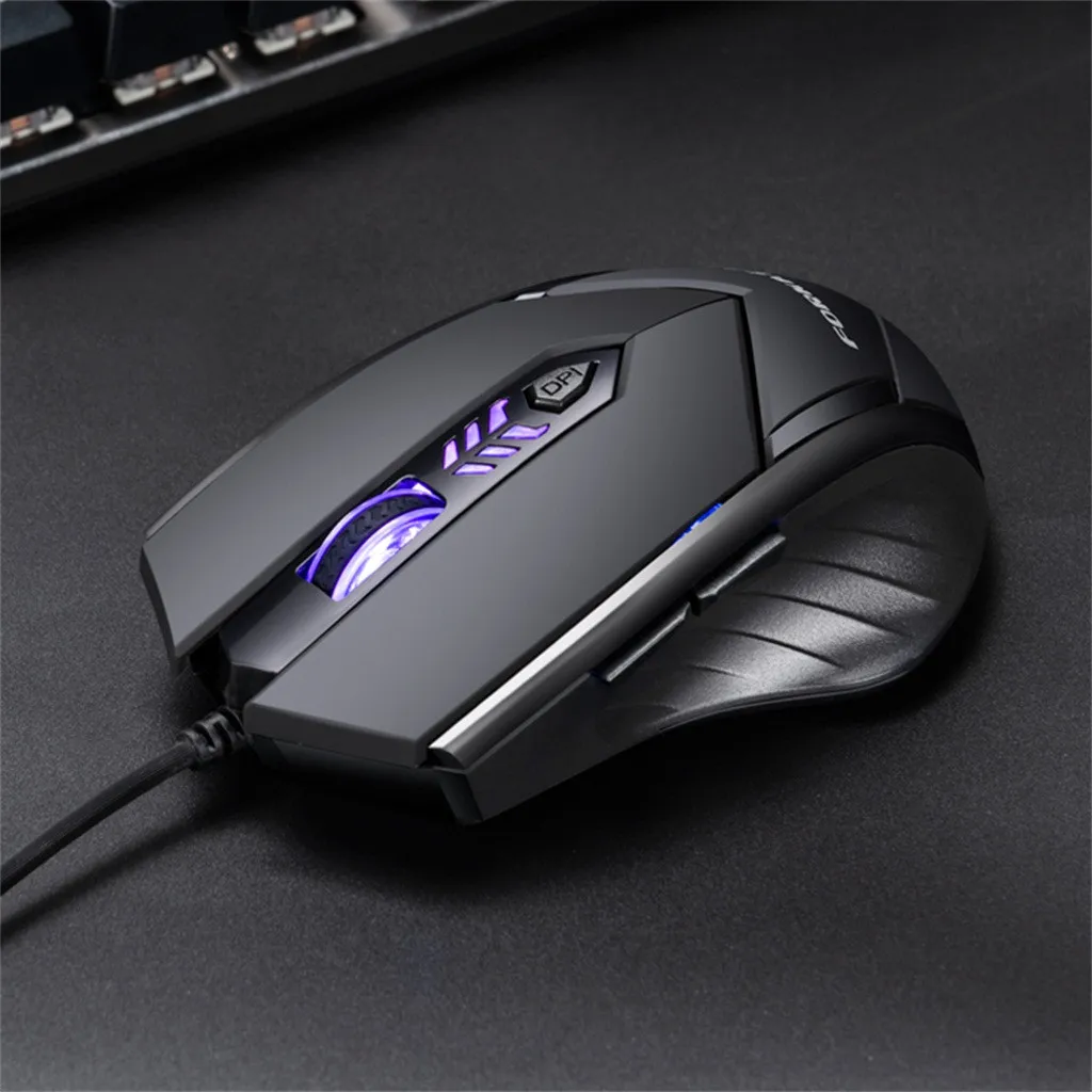 Профессиональная Проводная игровая мышь светодиодный Проводная игровая профессиональная 6 кнопок 2400 dpi Регулируемая оптическая Бесшумная мышь
