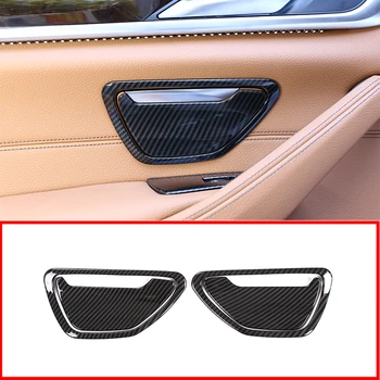 

4Pcs Carbon Fiber Style ABS Plastic Interior Rear Door Ash Cover Trim For BMW 5 Series G30 2018 Car Accessories