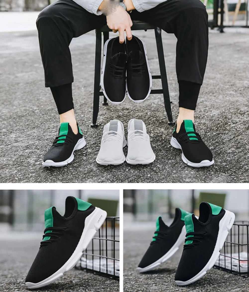 

shoes men casual summer mesh shoes men leather genuine office