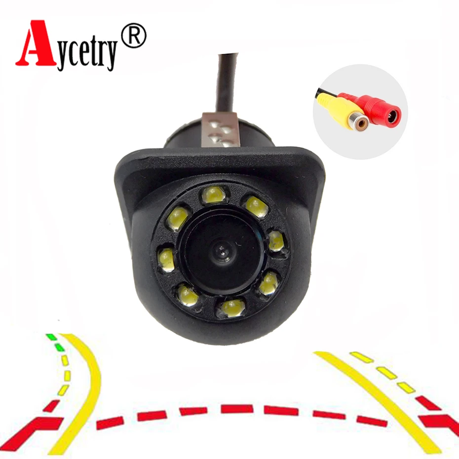 

Aycetry! Dynamic Trajectory Universal 8 Lights CCD HD color Waterproof car Rear View Camera backup Night Vision Parking Camera