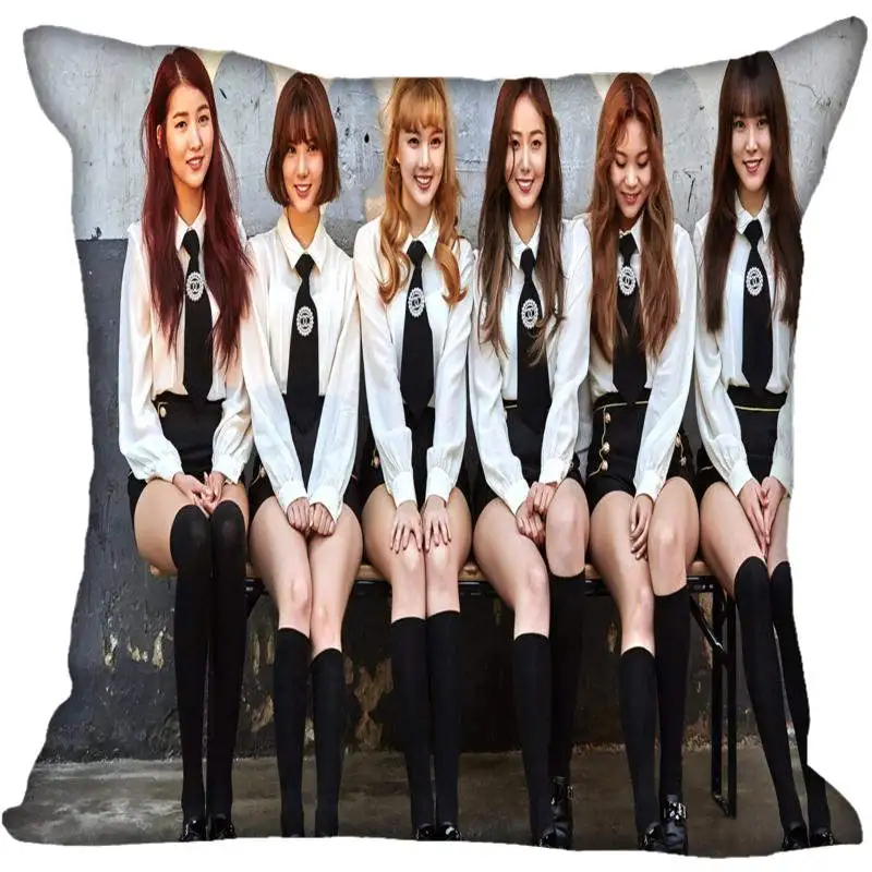 Корейский Поп GFRIEND печатные квадратные шелковые атласные наволочки 35x35 см, 40x40 см с одной стороны напечатано настроить ваше изображение подарок - Цвет: 15